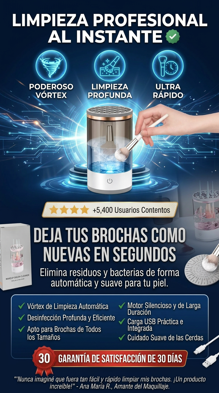 LIMPIADOR BROCHAS DELUXE: ¡Limpieza Pro en Segundos