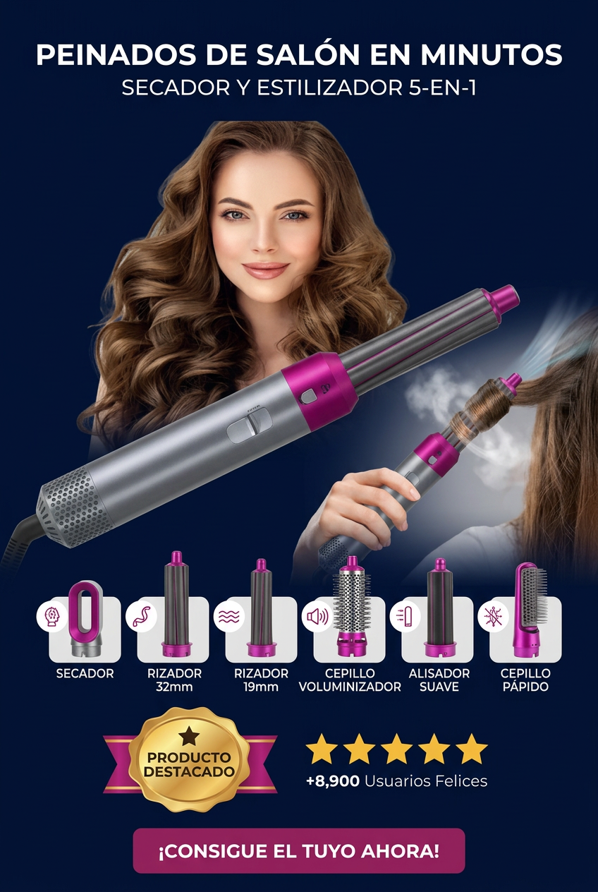 ¡TU CABELLO CAMBIARÁ PARA SIEMPRE! Olvida las planchas, esto es TECNOLOGÍA AVANZADA por solo $89.900.