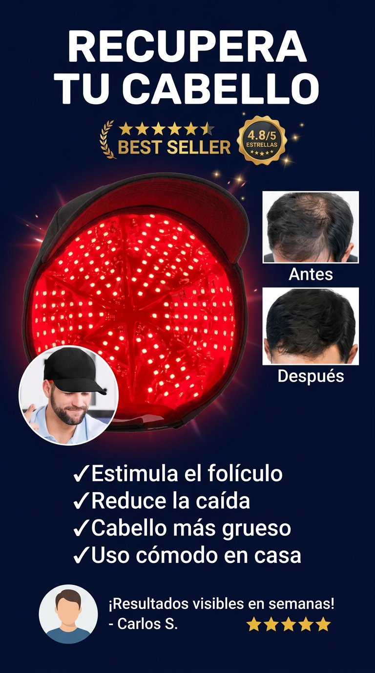 NO TE OPERES, ÚSATE ESTO: La Joya de la Corona de la Tecnología Láser (Valorada en $400.000, HOY SOLO 139.900). Lujo absoluto para tu cabeza.