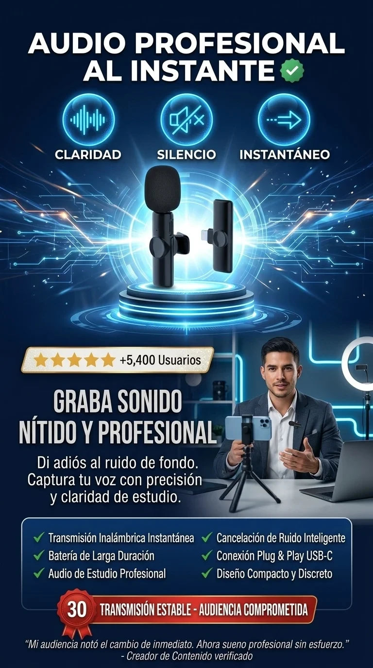 ¡LIQUIDACIÓN! Micrófono Tipo C Profesional