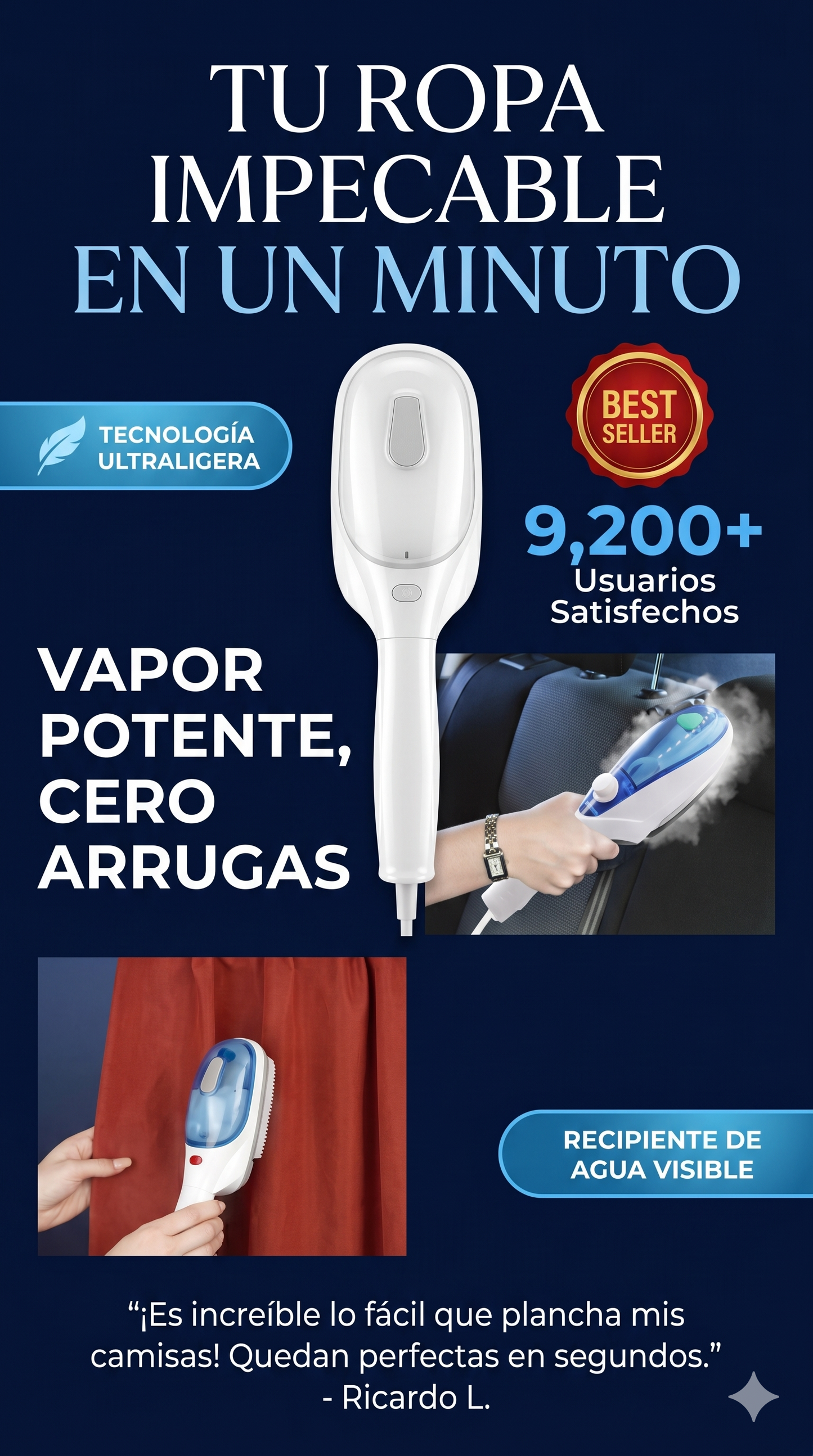 ¡DI ADIÓS A LAS MAQUINAS GIGANTES Y PESADAS! ESTE PODEROSO INVENTO DEJA TU ROPA PERFECTA EN 5 SEGUNDOS