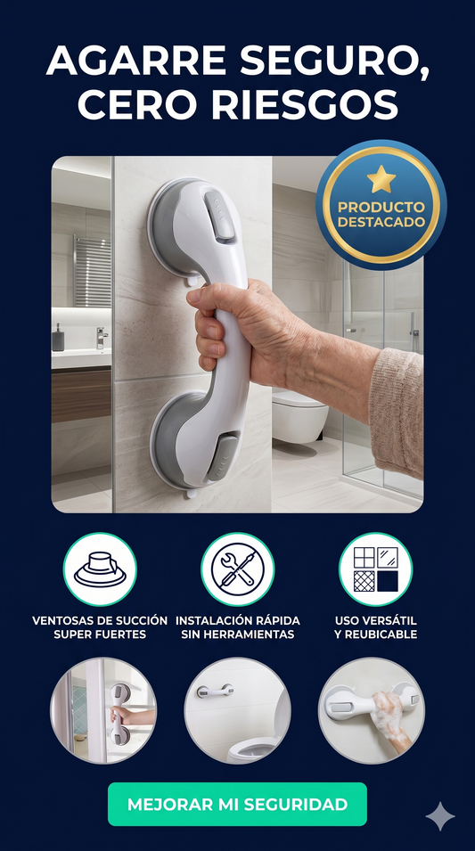 Soporte de Succión Smart-Grip Premium: El blindaje de lujo para tu baño