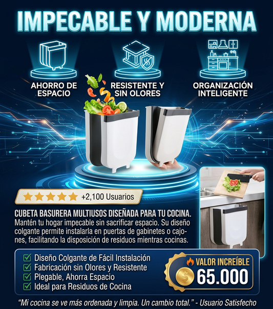 ¡Cocina Ordenada! Cubeta Multiusos Deluxe Colgante - Precio Imbatible