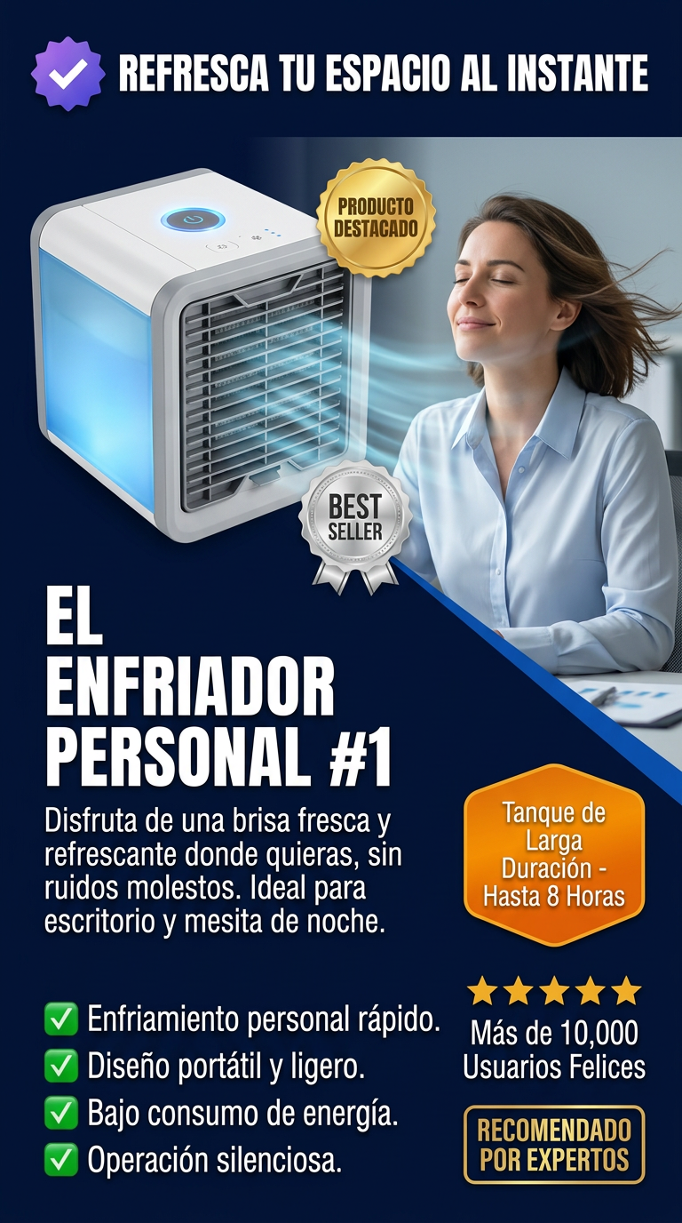 ¡LOCURA TOTAL! Un Aire Acondicionado PORTÁTIL que CABE en tu bolsillo... ¡Y enfría como uno grande!